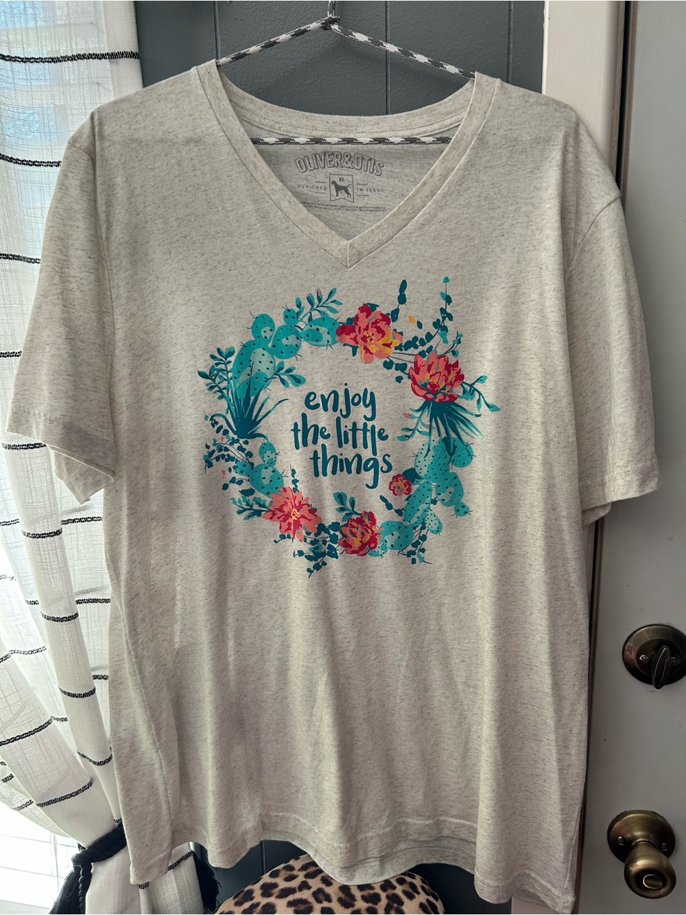 Enjoy the Little Things Floral Tee